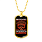Dedication Of Firefighters Stainless Steel or 18k Gold Dog Tag 24" Chain-Express Your Love Gifts