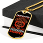 Dedication Of Firefighters Stainless Steel or 18k Gold Dog Tag 24" Chain-Express Your Love Gifts