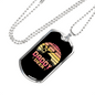 Deer Daddy Necklace Stainless Steel or 18k Gold Dog Tag 24" Chain-Express Your Love Gifts