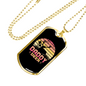 Deer Daddy Necklace Stainless Steel or 18k Gold Dog Tag 24" Chain-Express Your Love Gifts