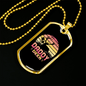 Deer Daddy Necklace Stainless Steel or 18k Gold Dog Tag 24" Chain-Express Your Love Gifts