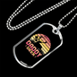Deer Daddy Necklace Stainless Steel or 18k Gold Dog Tag 24" Chain-Express Your Love Gifts