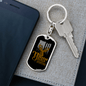 Deer Hunting Antlers Keychain Stainless Steel or 18k Gold Dog Tag Keyring-Express Your Love Gifts