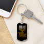 Deer Hunting Antlers Keychain Stainless Steel or 18k Gold Dog Tag Keyring-Express Your Love Gifts