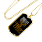 Deer Hunting Antlers Necklace Stainless Steel or 18k Gold Dog Tag 24" Chain-Express Your Love Gifts