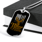 Deer Hunting Antlers Necklace Stainless Steel or 18k Gold Dog Tag 24" Chain-Express Your Love Gifts