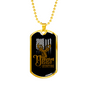Deer Hunting Antlers Necklace Stainless Steel or 18k Gold Dog Tag 24" Chain-Express Your Love Gifts
