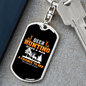 Deer Hunting Chance Keychain Stainless Steel or 18k Gold Dog Tag Keyring-Express Your Love Gifts