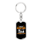 Deer Hunting Chance Keychain Stainless Steel or 18k Gold Dog Tag Keyring-Express Your Love Gifts