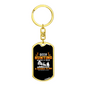 Deer Hunting Chance Keychain Stainless Steel or 18k Gold Dog Tag Keyring-Express Your Love Gifts