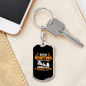 Deer Hunting Chance Keychain Stainless Steel or 18k Gold Dog Tag Keyring-Express Your Love Gifts