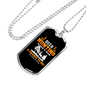 Deer Hunting Chance Necklace Stainless Steel or 18k Gold Dog Tag 24" Chain-Express Your Love Gifts