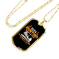 Deer Hunting Chance Necklace Stainless Steel or 18k Gold Dog Tag 24" Chain-Express Your Love Gifts