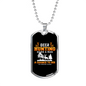 Deer Hunting Chance Necklace Stainless Steel or 18k Gold Dog Tag 24" Chain-Express Your Love Gifts