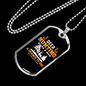 Deer Hunting Chance Necklace Stainless Steel or 18k Gold Dog Tag 24" Chain-Express Your Love Gifts