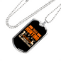 Deer Hunting Loneliest Places Necklace Stainless Steel or 18k Gold Dog Tag 24" Chain-Express Your Love Gifts