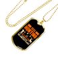 Deer Hunting Loneliest Places Necklace Stainless Steel or 18k Gold Dog Tag 24" Chain-Express Your Love Gifts