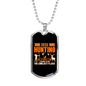 Deer Hunting Loneliest Places Necklace Stainless Steel or 18k Gold Dog Tag 24" Chain-Express Your Love Gifts