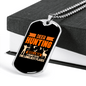 Deer Hunting Loneliest Places Necklace Stainless Steel or 18k Gold Dog Tag 24" Chain-Express Your Love Gifts