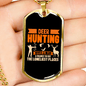 Deer Hunting Loneliest Places Necklace Stainless Steel or 18k Gold Dog Tag 24" Chain-Express Your Love Gifts