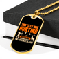 Deer Hunting Loneliest Places Necklace Stainless Steel or 18k Gold Dog Tag 24" Chain-Express Your Love Gifts