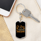 Deer Hunting Season Keychain Stainless Steel or 18k Gold Dog Tag Keyring-Express Your Love Gifts
