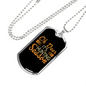 Deer Hunting Season Necklace Stainless Steel or 18k Gold Dog Tag 24" Chain-Express Your Love Gifts