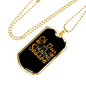 Deer Hunting Season Necklace Stainless Steel or 18k Gold Dog Tag 24" Chain-Express Your Love Gifts