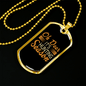 Deer Hunting Season Necklace Stainless Steel or 18k Gold Dog Tag 24" Chain-Express Your Love Gifts