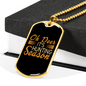 Deer Hunting Season Necklace Stainless Steel or 18k Gold Dog Tag 24" Chain-Express Your Love Gifts