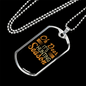 Deer Hunting Season Necklace Stainless Steel or 18k Gold Dog Tag 24" Chain-Express Your Love Gifts