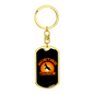 Deer Hunting Tourism Hunter'S Keychain Gift Stainless Steel or 18k Gold Dog Tag Keyring-Express Your Love Gifts