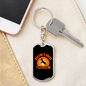 Deer Hunting Tourism Hunter'S Keychain Gift Stainless Steel or 18k Gold Dog Tag Keyring-Express Your Love Gifts