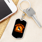 Deer Hunting Tourism Hunter'S Keychain Gift Stainless Steel or 18k Gold Dog Tag Keyring-Express Your Love Gifts