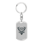Deer Season Is Coming Hunter'S Keychain Gift Stainless Steel or 18k Gold Dog Tag Keyring-Express Your Love Gifts