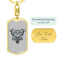 Deer Season Is Coming Hunter'S Keychain Gift Stainless Steel or 18k Gold Dog Tag Keyring-Express Your Love Gifts