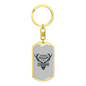 Deer Season Is Coming Hunter'S Keychain Gift Stainless Steel or 18k Gold Dog Tag Keyring-Express Your Love Gifts