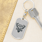 Deer Season Is Coming Hunter'S Keychain Gift Stainless Steel or 18k Gold Dog Tag Keyring-Express Your Love Gifts