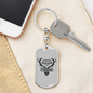 Deer Season Is Coming Hunter'S Keychain Gift Stainless Steel or 18k Gold Dog Tag Keyring-Express Your Love Gifts
