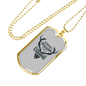 Deer Season Is Coming Hunting Necklace Stainless Steel or 18k Gold Dog Tag 24"-Express Your Love Gifts