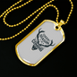 Deer Season Is Coming Hunting Necklace Stainless Steel or 18k Gold Dog Tag 24"-Express Your Love Gifts