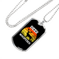 Deer Whisperer Necklace Stainless Steel or 18k Gold Dog Tag 24" Chain-Express Your Love Gifts