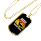 Deer Whisperer Necklace Stainless Steel or 18k Gold Dog Tag 24" Chain-Express Your Love Gifts