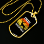 Deer Whisperer Necklace Stainless Steel or 18k Gold Dog Tag 24" Chain-Express Your Love Gifts