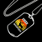 Deer Whisperer Necklace Stainless Steel or 18k Gold Dog Tag 24" Chain-Express Your Love Gifts