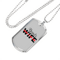 Depute Wife Firefighter Gift Stainless Steel or 18k Gold Dog Tag 24" Chain-Express Your Love Gifts