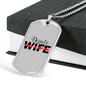 Depute Wife Firefighter Gift Stainless Steel or 18k Gold Dog Tag 24" Chain-Express Your Love Gifts