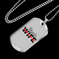 Depute Wife Firefighter Gift Stainless Steel or 18k Gold Dog Tag 24" Chain-Express Your Love Gifts