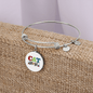 Design Cat Mom Bracelet Stainless Steel or 18k Gold Circle Bangle-Express Your Love Gifts