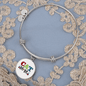 Design Cat Mom Bracelet Stainless Steel or 18k Gold Circle Bangle-Express Your Love Gifts